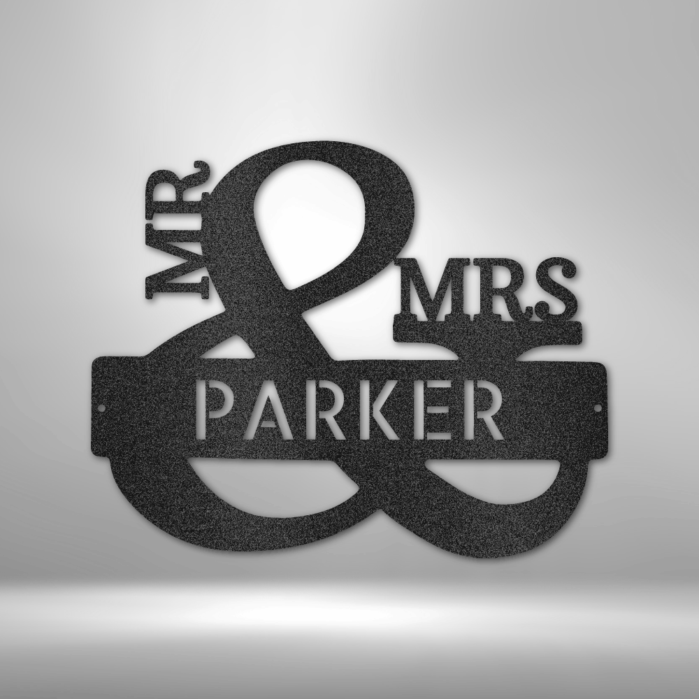 Couples Monogram - Steel Sign