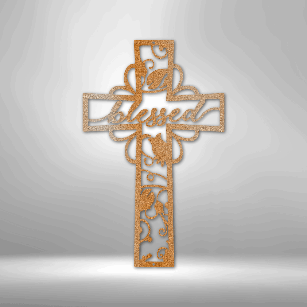 Blessed Cross - Steel Sign