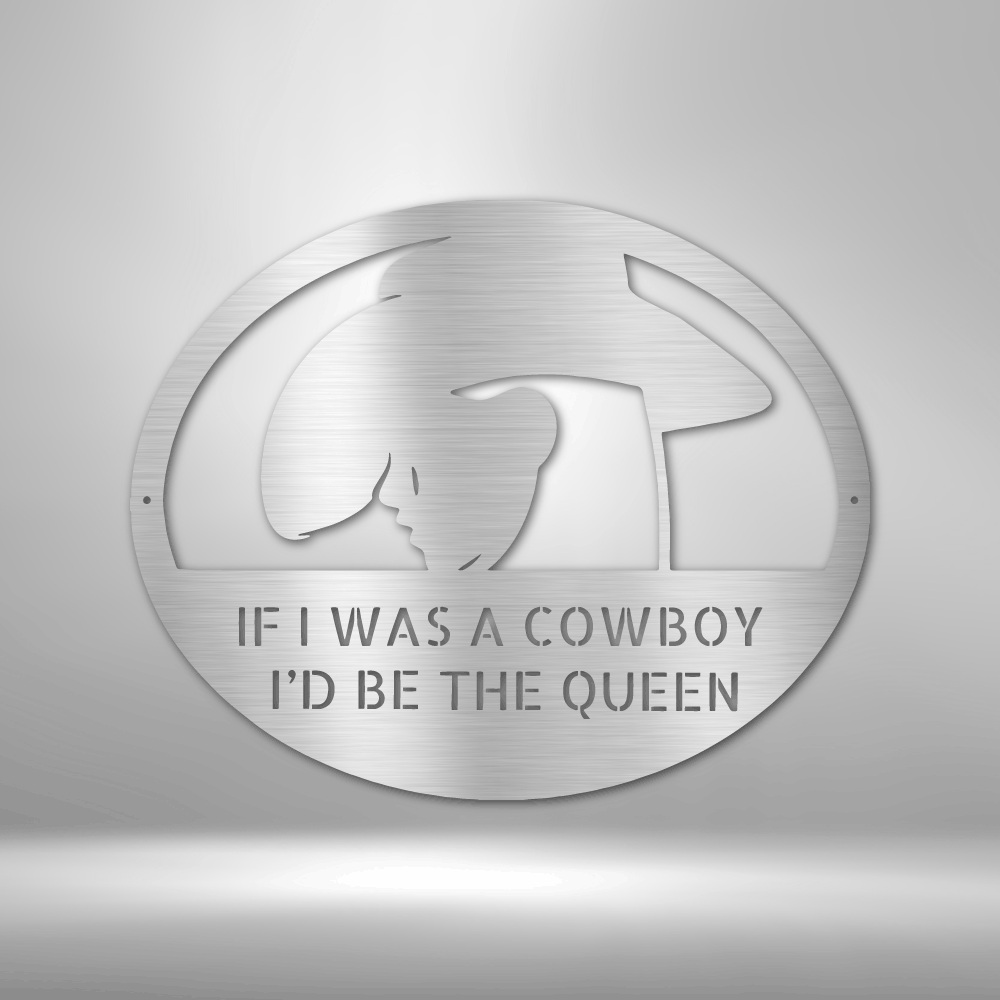 Custom Cowgirl - Metal Sign